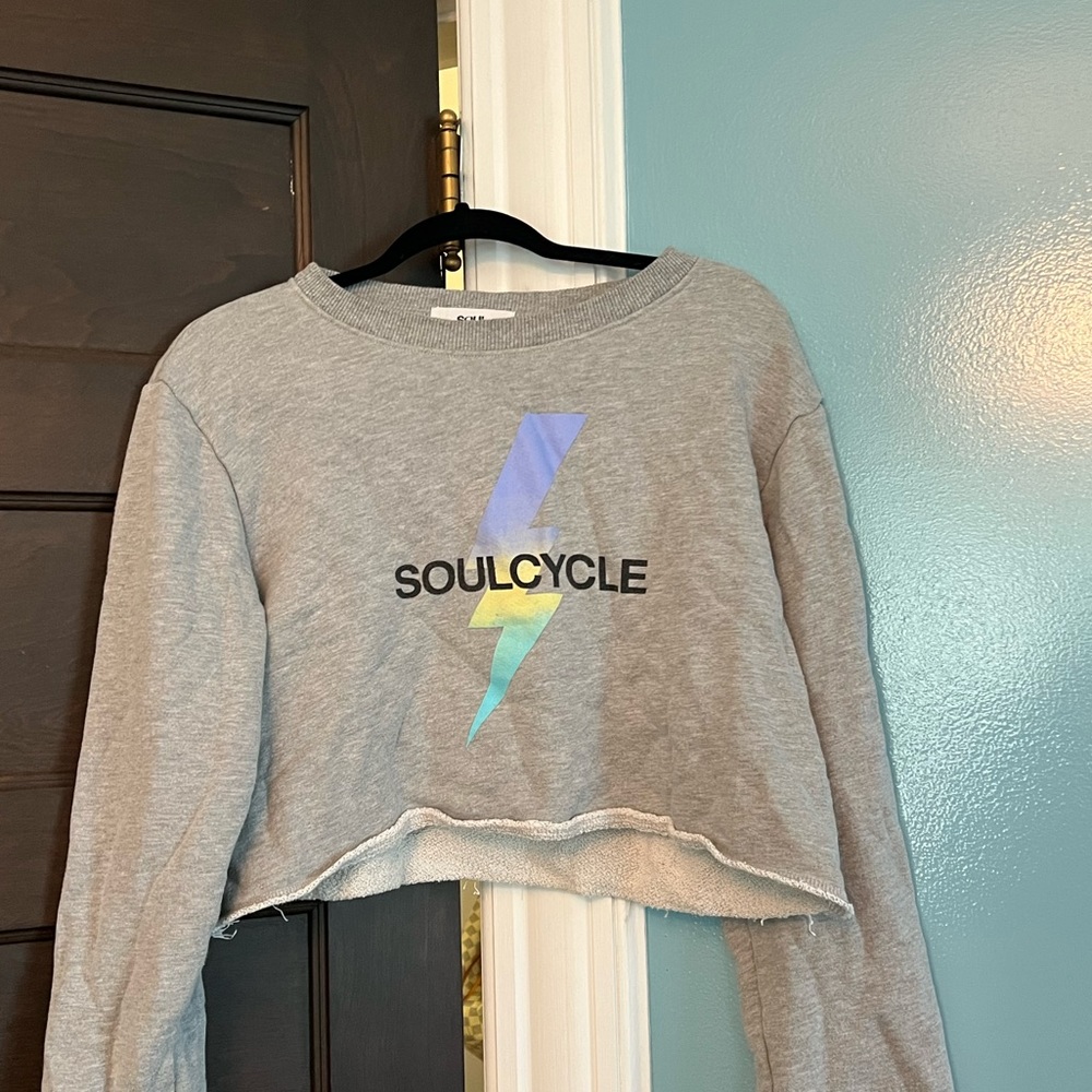 Cropped SoulCycle sweatshirt